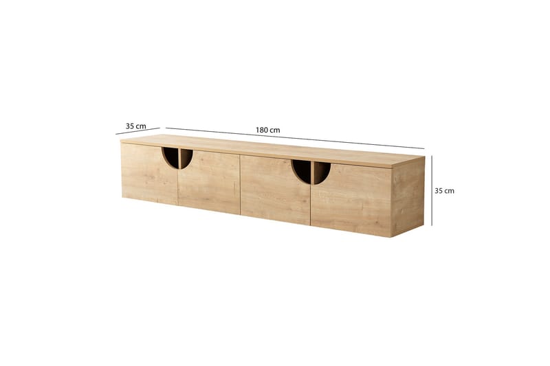 Tv-bänk Grotte 180 cm - Ek - Möbler - TV- & Mediamöbler - TV bänk & mediabänk