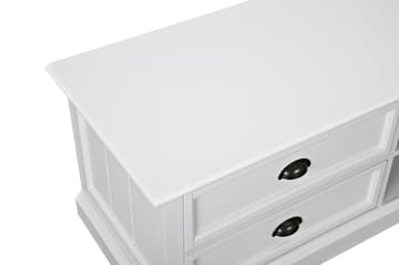 TV-bänk Hampton 120 cm Hylla - Vit - Möbler - TV- & Mediamöbler - TV bänk & mediabänk