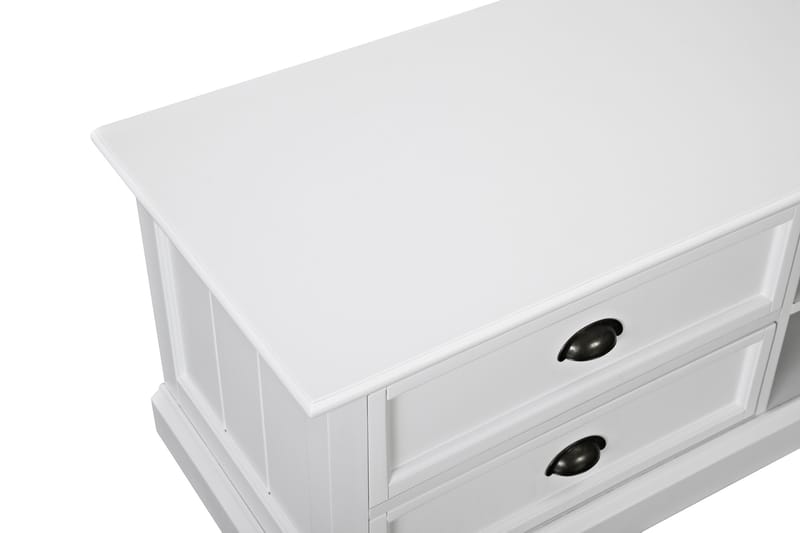 TV-bänk Hampton 120 cm Hylla - Vit - Möbler - TV- & Mediamöbler - TV bänk & mediabänk