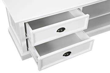 TV-bänk Hampton 120 cm Hylla - Vit - Möbler - TV- & Mediamöbler - TV bänk & mediabänk