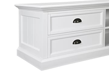 TV-bänk Hampton 120 cm Hylla - Vit - Möbler - TV- & Mediamöbler - TV bänk & mediabänk