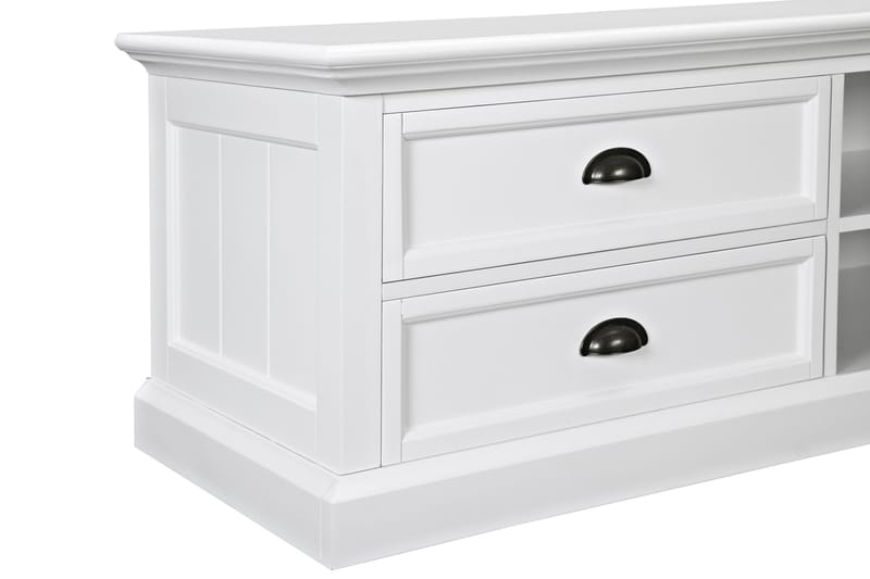 TV-bänk Hampton 120 cm Hylla - Vit - Möbler - TV- & Mediamöbler - TV bänk & mediabänk