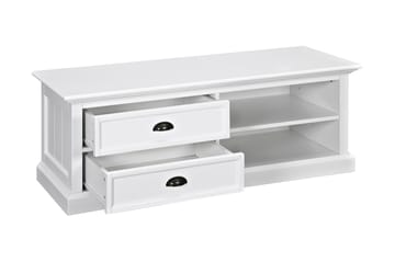TV-bänk Hampton 120 cm Hylla - Vit - Möbler - TV- & Mediamöbler - TV bänk & mediabänk