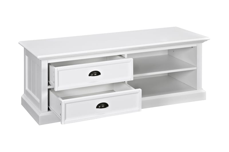 TV-bänk Hampton 120 cm Hylla - Vit - Möbler - TV- & Mediamöbler - TV bänk & mediabänk
