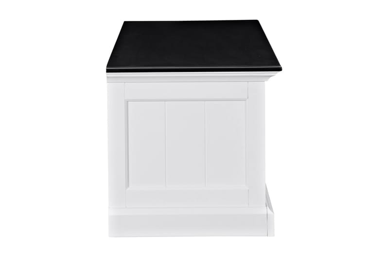 TV-bänk Hampton 120 cm - Mahogny Vit|Svart - Möbler - TV- & Mediamöbler - TV bänk & mediabänk