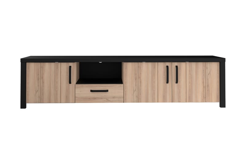 Tv-bänk Havdar 210 cm - Brun/Svart - Möbler - TV- & Mediamöbler - TV bänk & mediabänk