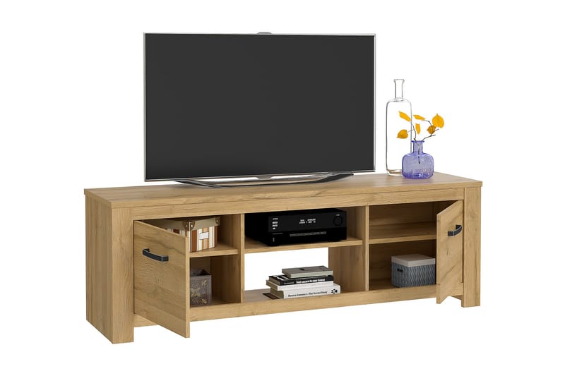 TV-Bänk Hemdean 161 cm - Brun - Möbler - TV- & Mediamöbler - TV bänk & mediabänk