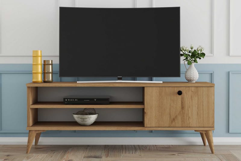 Tv-bänk Herston 120 cm - Natur - TV bänk & mediabänk