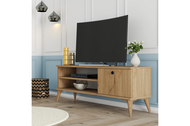 Tv-bänk Herston 120 cm - Natur - Möbler - TV- & Mediamöbler - TV bänk & mediabänk