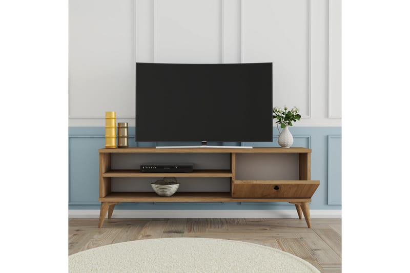 Tv-bänk Herston 120 cm - Natur - Möbler - TV- & Mediamöbler - TV bänk & mediabänk