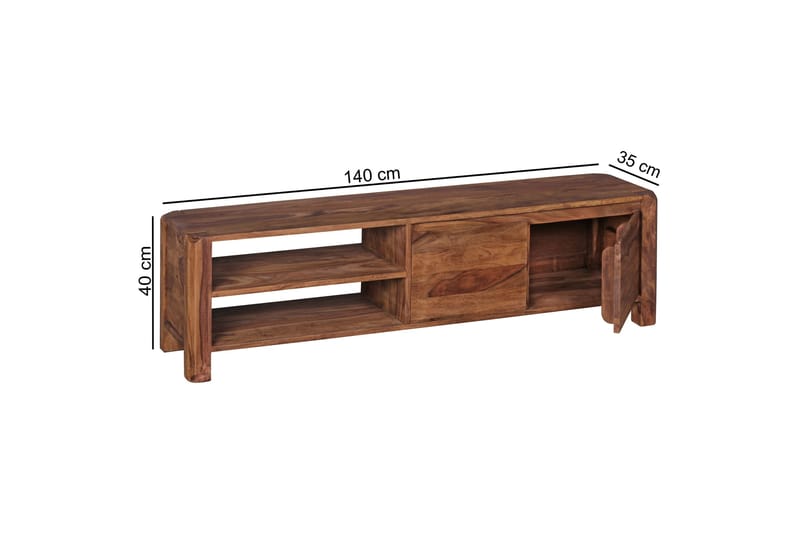 TV-Bänk Hillingdon 140 cm - Trä|natur - Möbler - TV- & Mediam�öbler - TV bänk & mediabänk