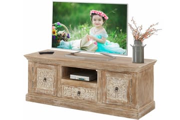 TV-bänk Hiran 135 cm - Brun - Möbler - TV- & Mediamöbler - TV bänk & mediabänk