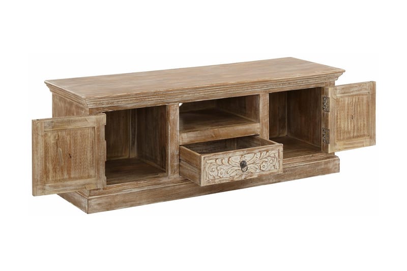TV-bänk Hiran 135 cm - Brun - Möbler - TV- & Mediamöbler - TV bänk & mediabänk