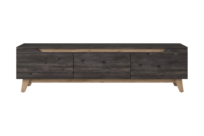 TV-Bänk Horveryd 180 cm - Svart|Brun - Möbler - TV- & Mediamöbler - TV bänk & mediabänk