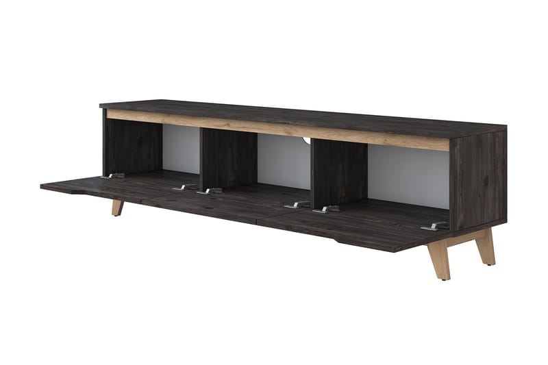 TV-Bänk Horveryd 180 cm - Svart|Brun - Möbler - TV- & Mediamöbler - TV bänk & mediabänk