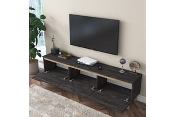 TV-Bänk Horveryd 180 cm - Svart|Brun - Möbler - TV- & Mediamöbler - TV bänk & mediabänk