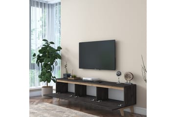 TV-Bänk Horveryd 180 cm - Svart|Brun - Möbler - TV- & Mediamöbler - TV bänk & mediabänk