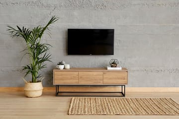 TV-bänk Hovdala 140 cm - Brun - Möbler - TV- & Mediamöbler - TV bänk & mediabänk