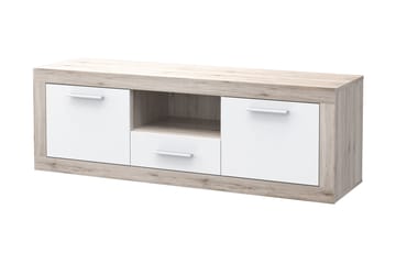 TV-Bänk Humberson 148 cm - Brun|Vit - Möbler - TV- & Mediamöbler - TV bänk & mediabänk