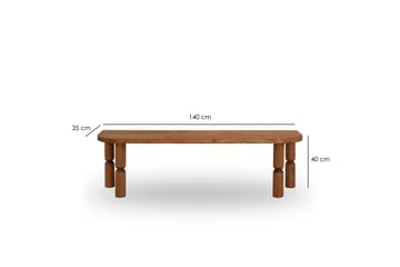 Tv-bänk Ida 140 cm - Brun - Möbler - TV- & Mediamöbler - TV bänk & mediabänk