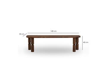 Tv-bänk Ida 140 cm - Valnöt - Möbler - TV- & Mediamöbler - TV bänk & mediabänk
