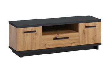 TV-bänk Idelle 40x135 cm - Ek/Svart - Möbler - TV- & Mediamöbler - TV bänk & mediabänk