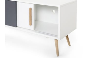 Tv-Bänk Indiana 40x160 cm - Vit - Möbler - TV- & Mediamöbler - TV bänk & mediabänk