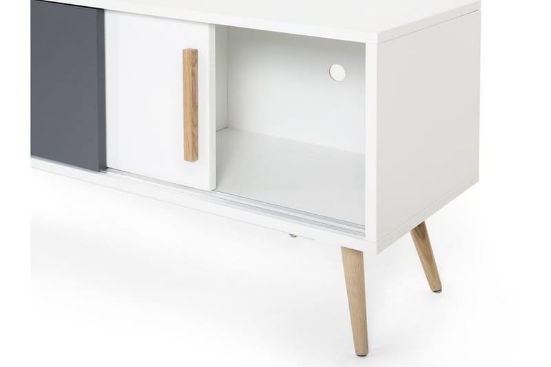 Tv-Bänk Indiana 40x160 cm - Vit - Möbler - TV- & Mediamöbler - TV bänk & mediabänk