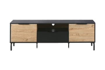TV-bänk Islington 160x41 cm - Svart/Ljusbrun - Möbler - TV- & Mediamöbler - TV bänk & mediabänk