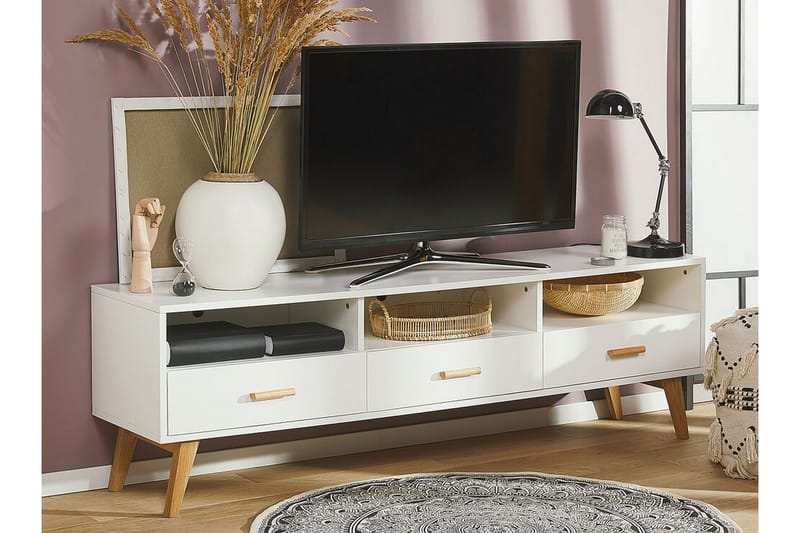 TV-bänk Jarreras 180 cm - Vit - Möbler - TV- & Mediamöbler - TV bänk & mediabänk