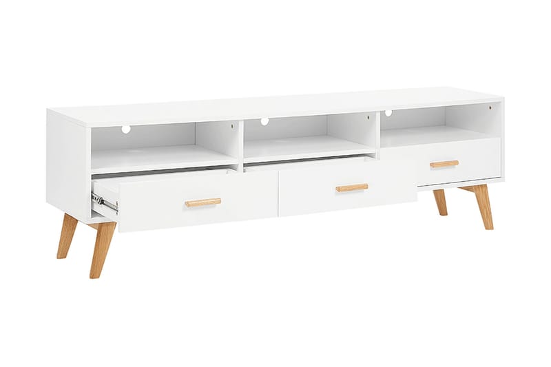 TV-bänk Jarreras 180 cm - Vit - Möbler - TV- & Mediamöbler - TV bänk & mediabänk