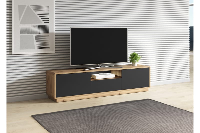 Tv-bänk Joachim 180 cm - Brun/Svart - Möbler - TV- & Mediamöbler - TV bänk & mediabänk