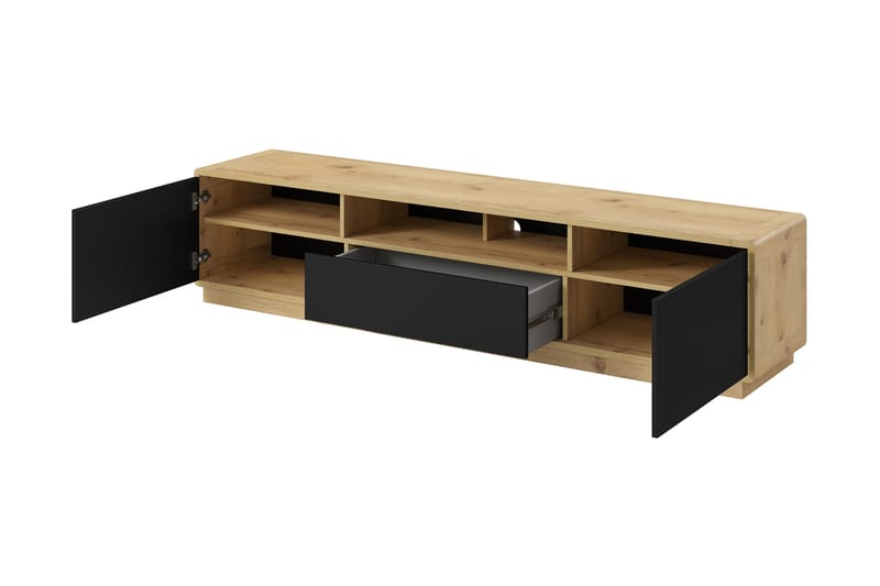 Tv-bänk Joachim 200 cm - Brun/Svart - Möbler - TV- & Mediamöbler - TV bänk & mediabänk