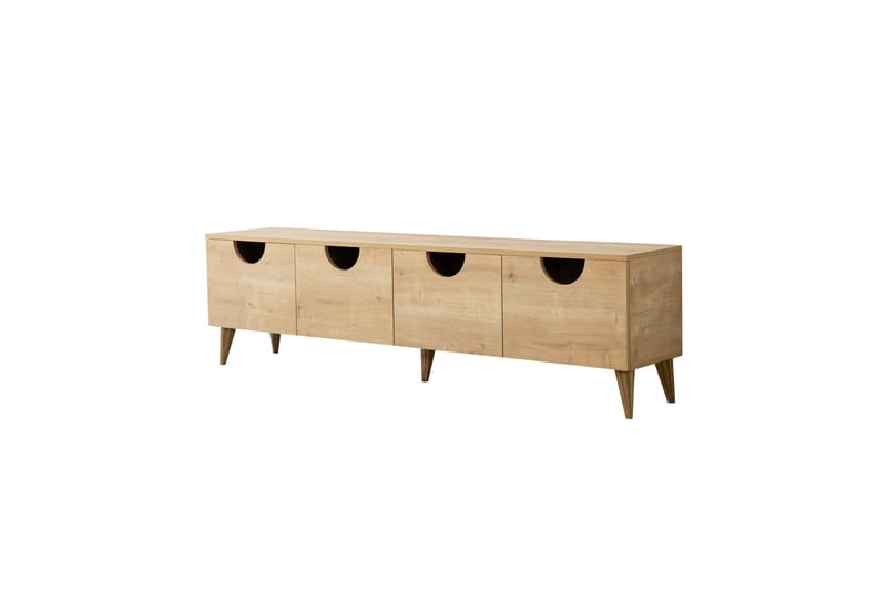 Tv-bänk Khalidur 180 cm - Ek - Möbler - TV- & Mediamöbler - TV bänk & mediabänk
