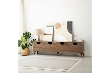 Tv-bänk Khalidur 180 cm - Valnöt - Möbler - TV- & Mediamöbler - TV bänk & mediabänk