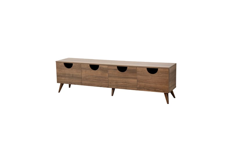 Tv-bänk Khalidur 180 cm - Valnöt - Möbler - TV- & Mediamöbler - TV bänk & mediabänk