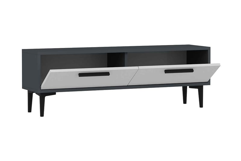 Tv-bänk Kockenhen 120 cm - Antracit/Vit - Möbler - TV- & Mediamöbler - TV bänk & mediabänk