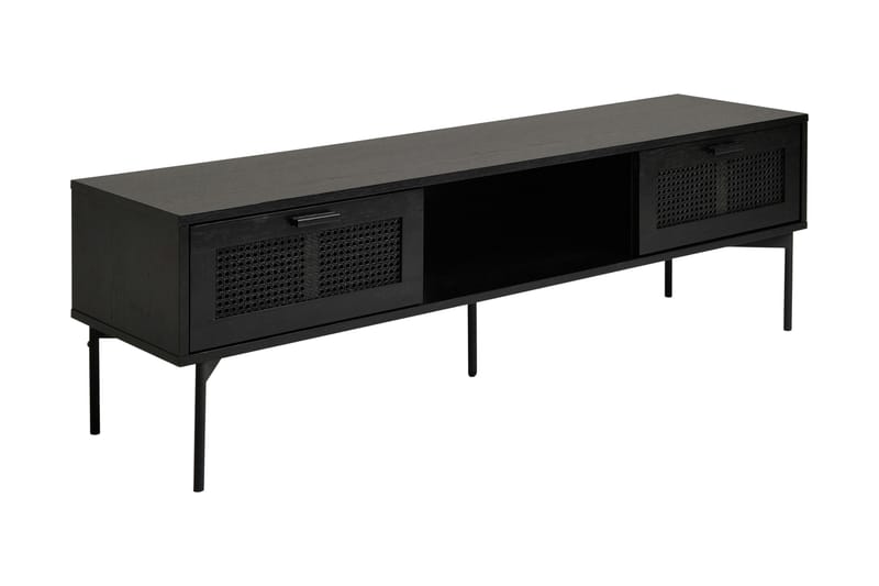 Tv-Bänk Krettal 160 cm - Svart - TV bänk & mediabänk