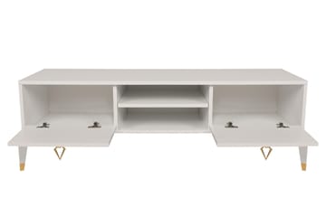 Tv-bänk Kuzadu 143 cm - Vit - Möbler - TV- & Mediamöbler - TV bänk & mediabänk