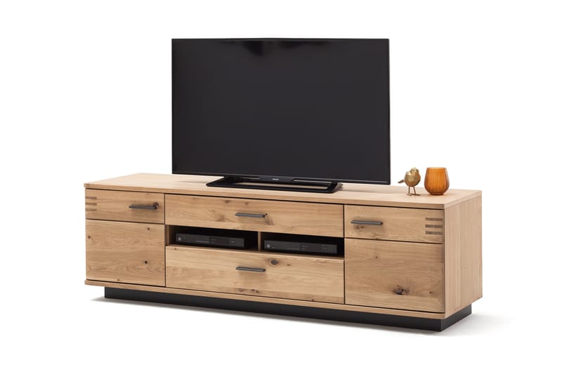 TV-Bänk Lamfers 180 cm - Ek|Antracit - Möbler - TV- & Mediamöbler - TV bänk & mediabänk