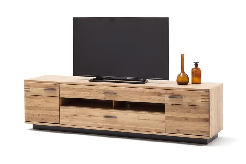 TV-Bänk Lamfers 210 cm - Ek|Antracit - Möbler - TV- & Mediamöbler - TV bänk & mediabänk