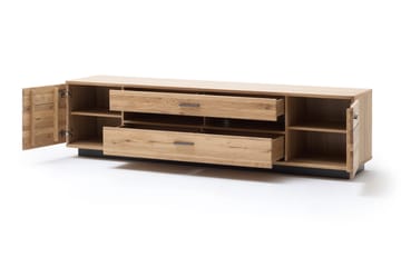TV-Bänk Lamfers 210 cm - Ek|Antracit - Möbler - TV- & Mediamöbler - TV bänk & mediabänk