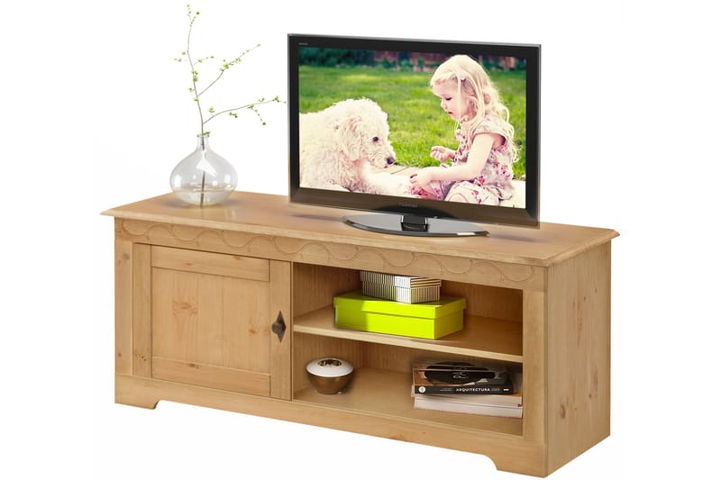 TV-bänk Larens 125 cm - Brun - Möbler - TV- & Mediamöbler - TV bänk & mediabänk
