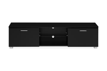 Tv-Bänk Laritstorp 140 cm LED-Belysning - Svart - Möbler - TV- & Mediamöbler - TV bänk & mediabänk