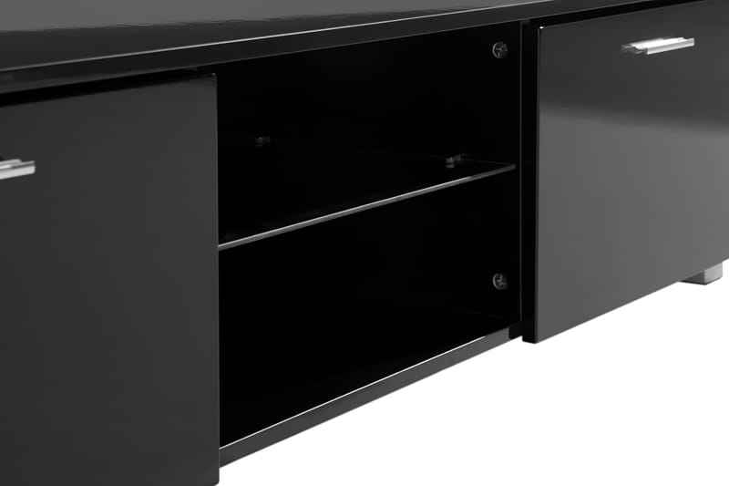 Tv-Bänk Laritstorp 140 cm LED-Belysning - Svart - Möbler - TV- & Mediamöbler - TV bänk & mediabänk