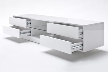 Tv-Bänk Laritstorp 160 cm LED-Belysning - Vit - Möbler - TV- & Mediamöbler - TV bänk & mediabänk