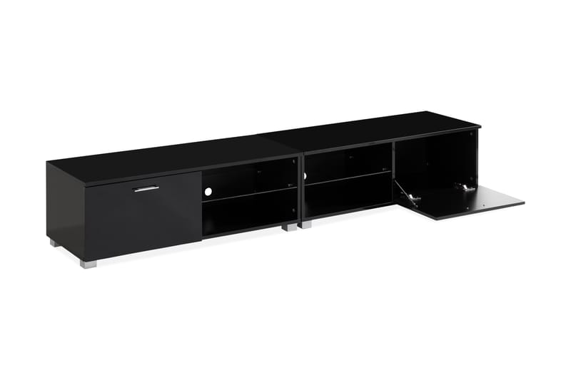 Tv-Bänk Laritstorp 200 cm LED-Belysning - Svart - Möbler - TV- & Mediamöbler - TV bänk & mediabänk