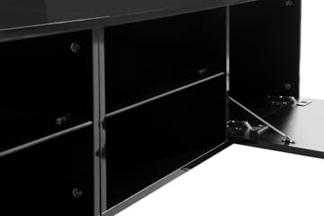 Tv-Bänk Laritstorp 200 cm LED-Belysning - Svart - Möbler - TV- & Mediamöbler - TV bänk & mediabänk