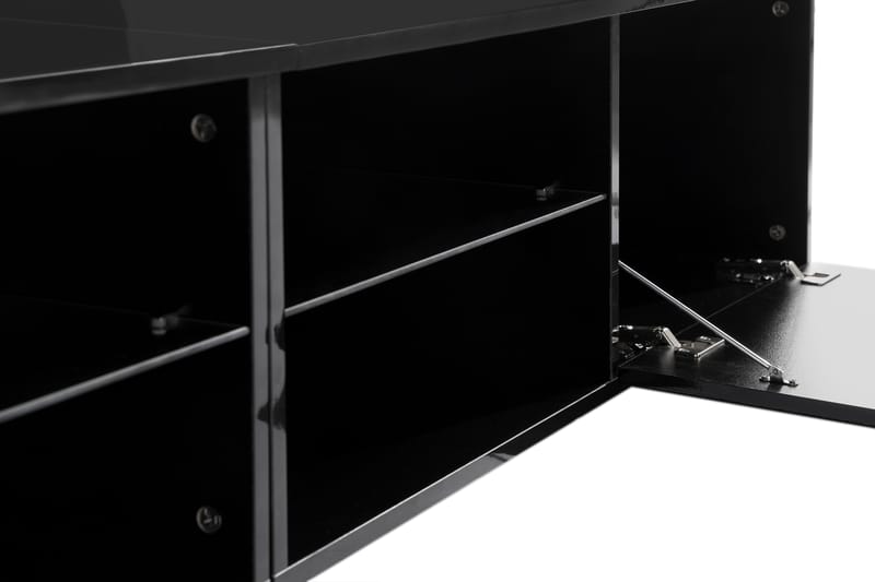 Tv-Bänk Laritstorp 200 cm LED-Belysning - Svart - Möbler - TV- & Mediamöbler - TV bänk & mediabänk