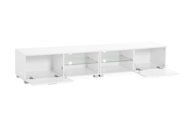 Tv-Bänk Laritstorp 200 cm LED-Belysning - Vit - Möbler - TV- & Mediamöbler - TV bänk & mediabänk
